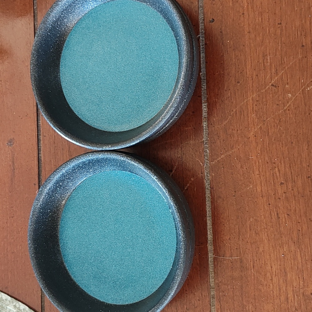 Hand Crafted Blue and Black Coasters - Picture 3 of 7